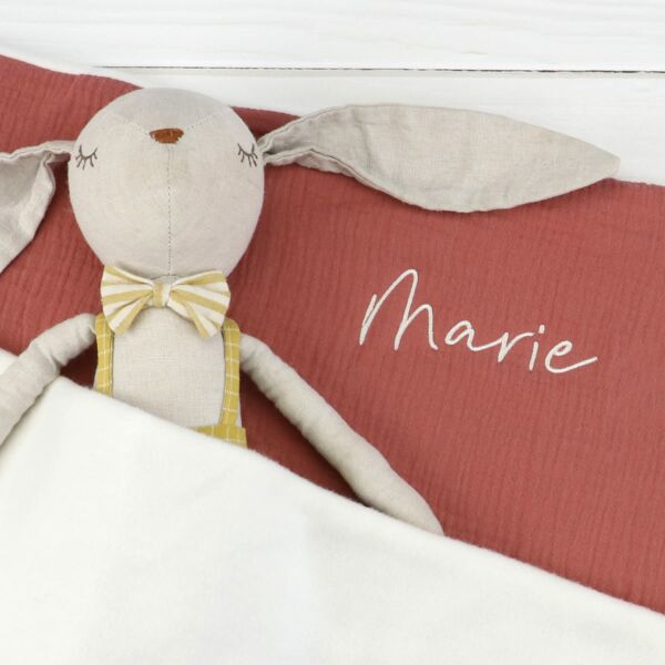 Babydecke mit Namens-Applikation