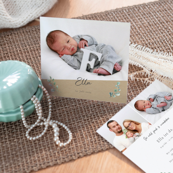 Geburtskarte Eukalyptus