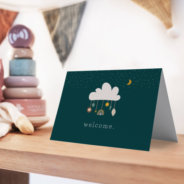 Geburtskarte Sweet Boho