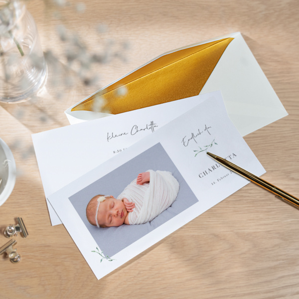 Geburtskarte Romantik