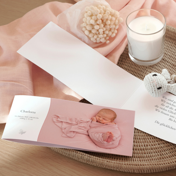 Geburtskarte Schmetterling