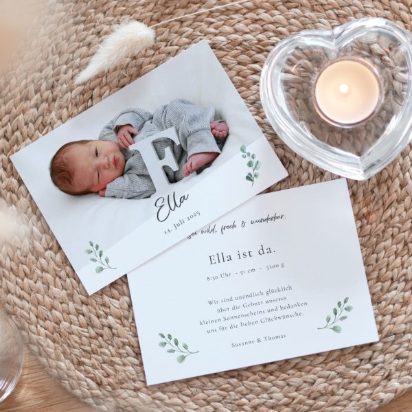 Geburtskarte Eukalyptus