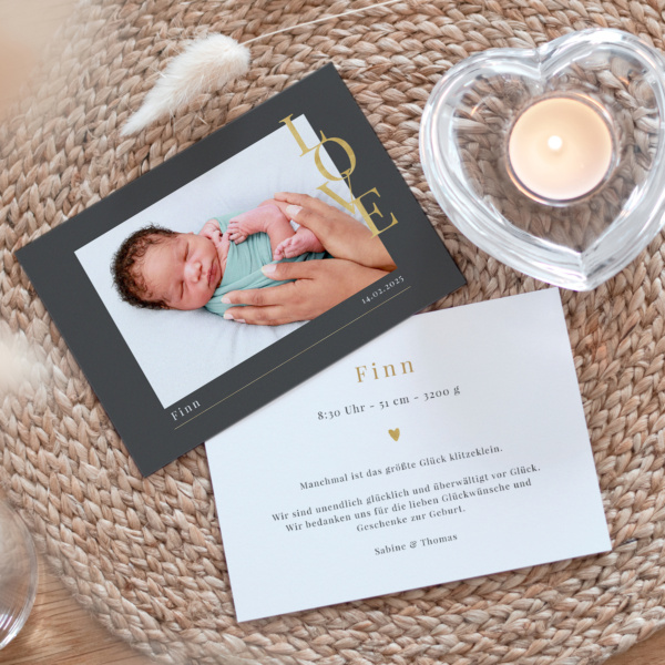Geburtskarte Loveletter