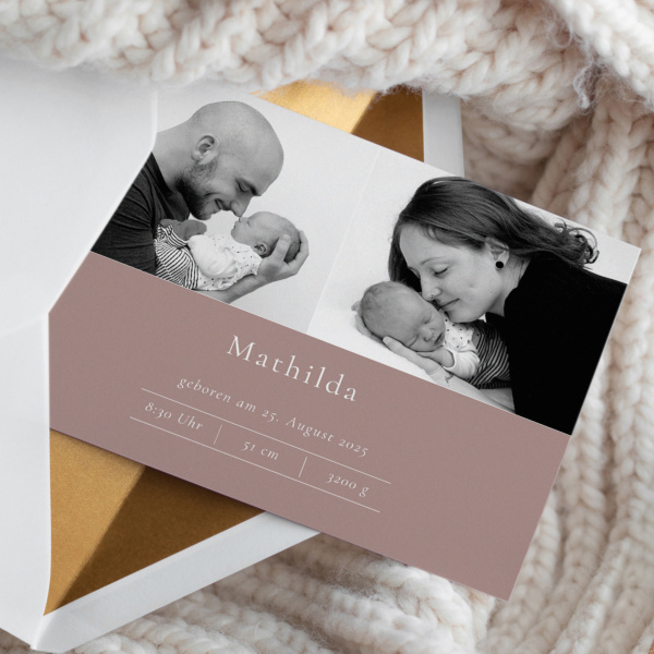 Geburtskarte Scandi Chic