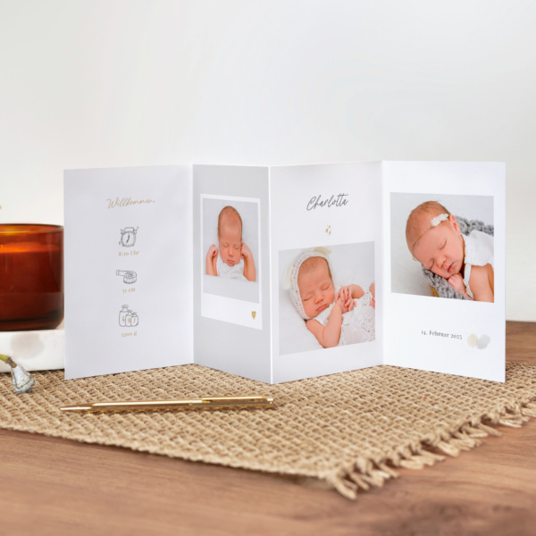 Leporello-Set Goldschatz