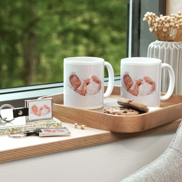 Geschenkpaket: 2x Schlüsselanhänger & 2x Tasse